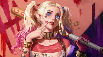 Harley Quinn art, harley-quinn, superheroes, digital-art, artwork, artstation HD wallpaper