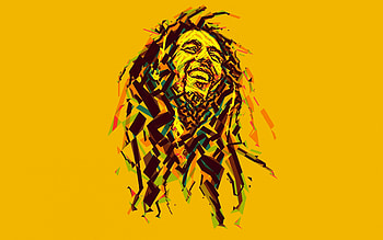 Bob Marley, Artistic masterpiece, Jamaican musician, Low poly design HD wallpaper