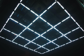 Texture, Textures, Neon, Glow, Squares, Ceiling HD wallpaper