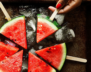 Watermelon Slices, vegetable, watermeln, slice, food HD wallpaper