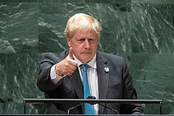 Boris Johnson, UN climate speech, Kermit the Frog reference, The Washington Post HD wallpaper