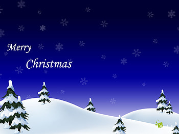 Merry Christmas snow, blue, holiday, snow, christmas, tree HD wallpaper