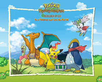 pokemon, prinplup, mystery dungeon, charizard, pikachu HD wallpaper