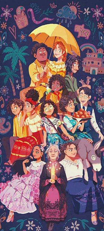 familia madrigal, art, pelicula, entertainment, disney, encanto, personas HD phone wallpaper