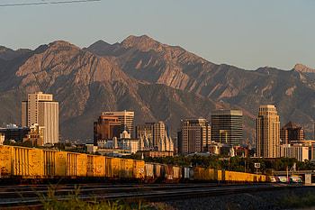 Salt Lake City Skyline, Travels, 2nd happiest state, Study HD wallpaper