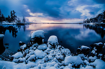 Nature, Water, Stones, Sky, Evening, Stockholm HD wallpaper