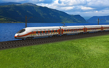Grass, Miscellanea, Miscellaneous, Movement, Traffic, Railway, Train, Peregrine Falcon HD wallpaper
