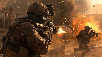 : Intense Action in Call Of Duty, video game, Call Of Duty HD wallpaper