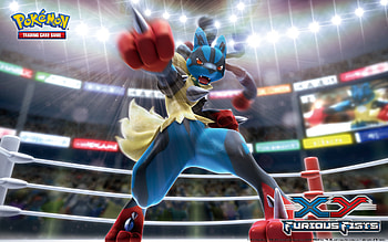 PokÃ©mon TCG: XY—Furious Fists Mega Lucario HD wallpaper