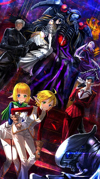 Overlord, Anime , Background , Character art HD phone wallpaper