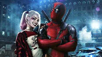 Deadpool And Harley Quinn Art, deadpool, harley-quinn, artist, digital-art, deviantart, artwork HD wallpaper