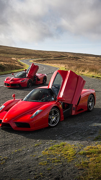 Ferari, Red Sports Car, red ferari car HD phone wallpaper