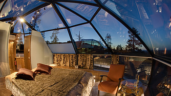 Glass igloo, Finland HD wallpaper