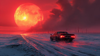 Journey To The Sun, cars, artist, artwork, digital-art HD wallpaper