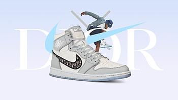 Air Dior, Sneaker , Streetwear fashion, Sports-inspired design HD wallpaper