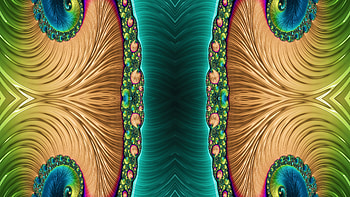 Trippy Psychedelic Fractal, trippy, psychedelic, aesthetic, orange (Color), blue, Abstract, fractal, abstract blue HD wallpaper