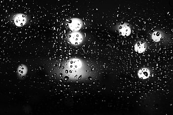 Drops, Glare, Glass, Bw, Chb HD wallpaper