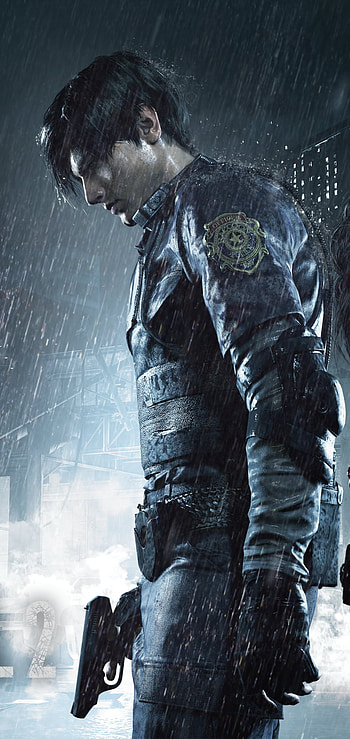 Leon S. Kennedy — RE2 (2019) Rain-Soaked , Leon S. Kennedy, video game, Resident Evil 2 (2019) HD phone wallpaper