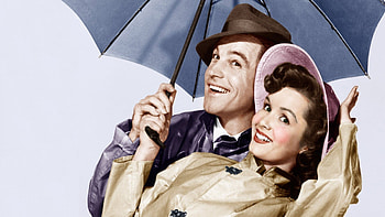 Singin' in the Rain, Vibrant fanart, Nostalgic tribute, Movie memorabilia HD wallpaper