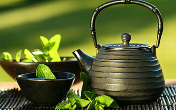 Food, Cup, Tea, Teapot, Kettle, Mint HD wallpaper