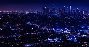 Cities, View From Above, Night City, City Lights, Overview, Review HD wallpaper
