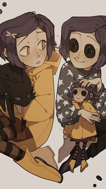 Coraline, art, fictional character HD phone wallpaper
