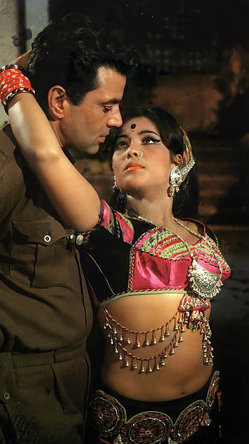 Mera gaon mera Desh, 1977, bollywood movie, laxmi chayya, dharmendra HD phone wallpaper