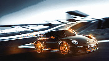 Porsche 911 On Track , porsche-911, porsche, cars, deviantart HD wallpaper