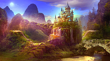 Dreamy Castle HD wallpaper
