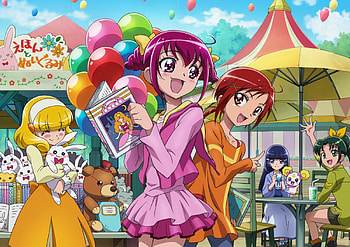 Fresh Precure, precure, girl, fresh, anime HD wallpaper