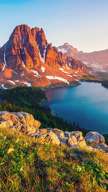 4 k, Nature, Canada Mountains HD phone wallpaper
