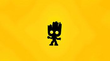 Groot Minimal Yellow , groot, minimalism, minimalist, artist, artwork, digital-art HD wallpaper
