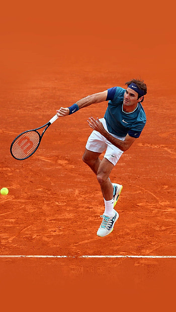 Roger Federer, , Powerful visuals, Tennis legend HD phone wallpaper