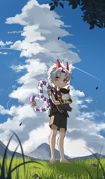 Arataki itto, genshin, Genshin impact HD phone wallpaper