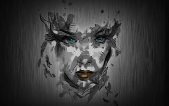 Abstract, Background, Paint, Face HD wallpaper