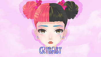 melanie martinez art melonkiss HD wallpaper