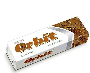 orbit, humor, collage, unusual gum, funny taste HD wallpaper