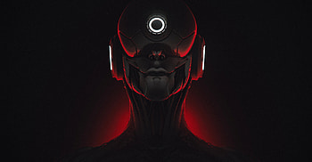 Cyborg, woman robot, sci-fi art HD wallpaper