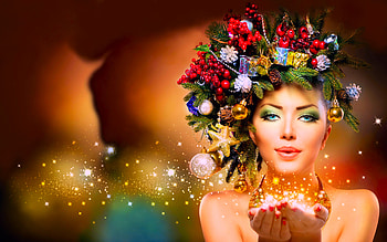 Christmas, Face, Holiday, Colorful, Sparkles HD wallpaper