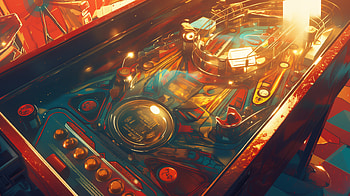Neon Arcade Pinball, Pinball Machine, pinball, arcade, video game, retro HD wallpaper