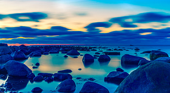 Rocks Shore Beach Light Landscape , rocks, shore, beach, landscape, nature HD wallpaper