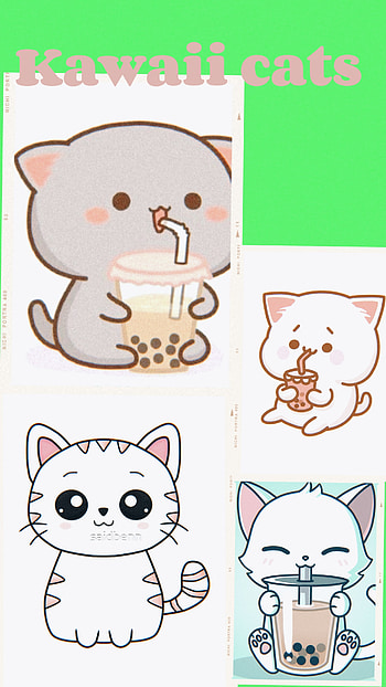 Kawaii cats, kittens, cute HD phone wallpaper