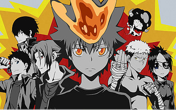 Katekyo Hitman Reborn Ghost Boy Crowd Background Popular Kawaii Anime HD wallpaper