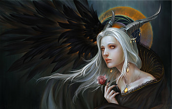 Demon Fantasy, fantasy-girls, demon HD wallpaper