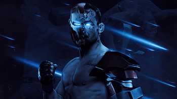The Iron Michael Chandler UFC Poster , iron-man, superheroes, artist, artwork, digital-art, artstation HD wallpaper
