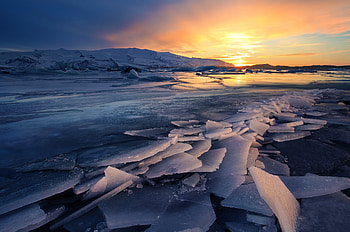 Ice glaciers, Frozen landscapes, Nature's marvels, backgrounds HD wallpaper
