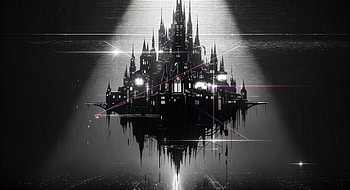 floating castle, castle, gothic, fortress HD wallpaper