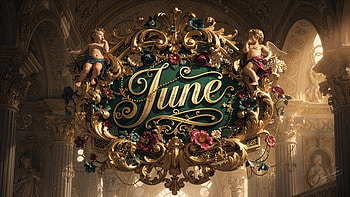 June's Golden Baroque —, Cherub HD wallpaper