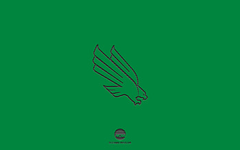 North Texas Mean Green, green background, American football team, North Texas Mean Green emblem, NCAA, Texas, USA, American football, North Texas Mean Green logo HD wallpaper