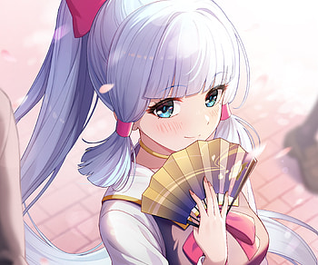 Kamisato Ayaka, Kamisato Ayaka (Genshin Impact), video game, Genshin Impact HD wallpaper